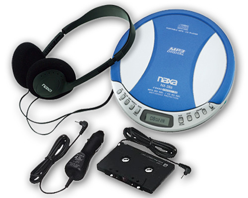 New NAXA NX-386 Portable CD MP3 Player with Car Kit NR
