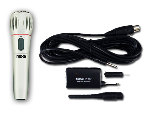 New 2-in-1 Karaoke Wireless Vocal Microphone System NR
