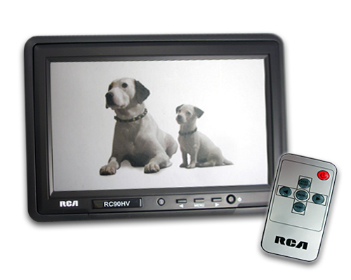 New RCA Black 9 Inch LCD In Headrest Car Monitor IR NR