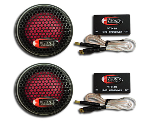 New Pair Visonik 100W Component Car Tweeter Speakers NR