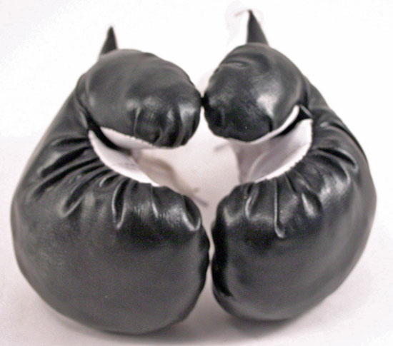 1 Pair of Youth Black 4oz. Boxing Gloves-Great for Kids