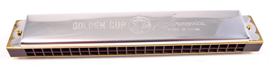 NEW SILVER HARMONICA EXCELLENT MUSICAL INSTRUMENT