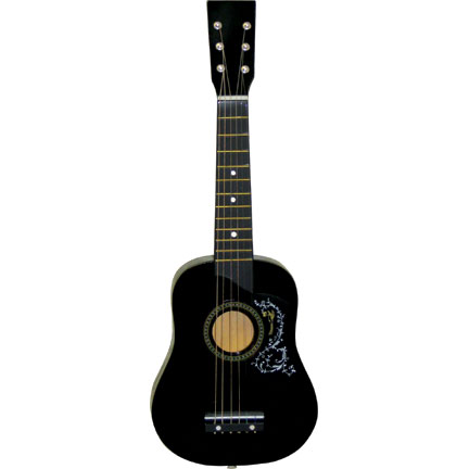 NEW 25" TOY Beginner BLACK Acoustic Guitar W Bag Case