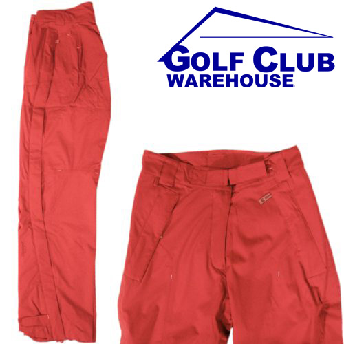 Cleveland Golf Trousers Ladies Pants Zip Leg 10 S Red