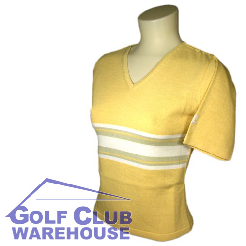 Cleveland Golf V Neck Top Peach Ladies 10 Small New