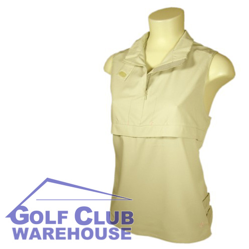 Cleveland Golf Vest Ladies Small Sleeveless Cement Top