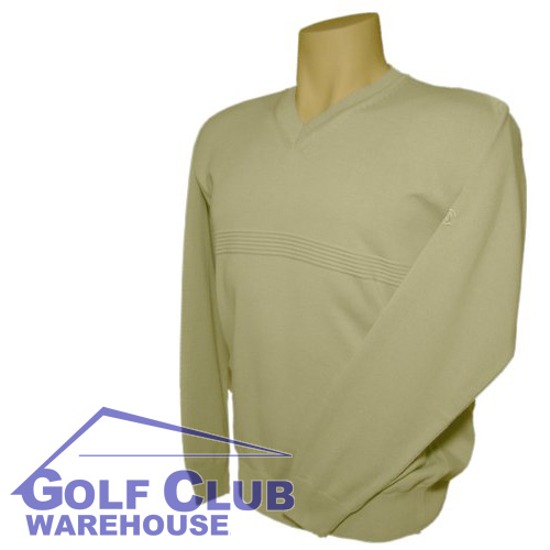 Cleveland Golf V neck Jumper Light Grey Sweater New