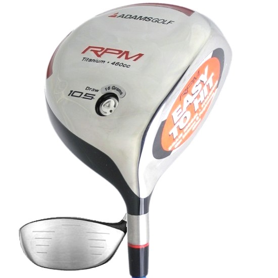 Adams Golf Driver RPM 460 Titanium Draw 105 Pro Launch Stiff