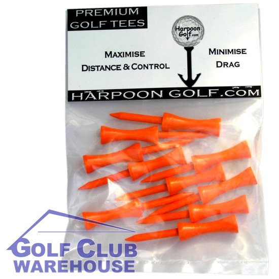 USiFF Auction Discounts - "Harpoon Golf Tees 10 Pack Castle/Step Orange 70mm - 2�