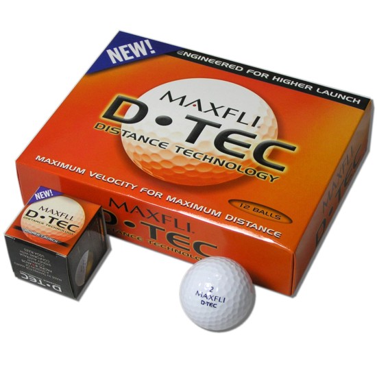 Maxfli Golf Balls d tec higher launch 1 Dozen New