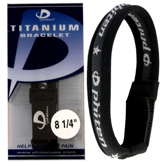Phiten Titanium Bracelet Black Large 825 Relax Pain on sportingdirectory.com.au