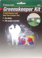 Jef World of Golf The Greens Keeper Divot Tool Kit New