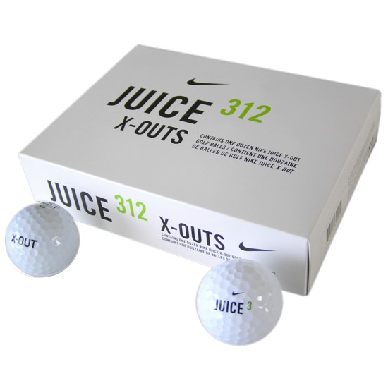 Nike Golf Balls Juice x outs white 1 Dozen 12 New