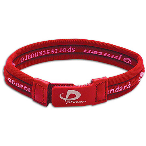 Phiten Titanium Bracelet Red Large 825 Relax Pain on sportingdirectory.com.au