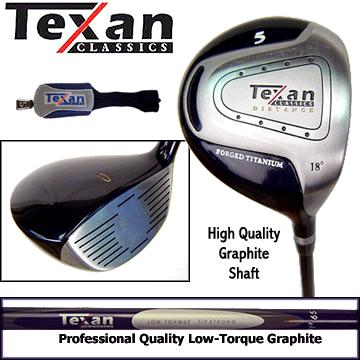 Texan Golf Fairway 5 Wood Forged Ti MRH Reg 18 Deg New