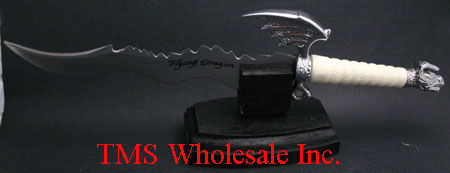Fantasy Dragon Dagger with Stainless Blade and Stand