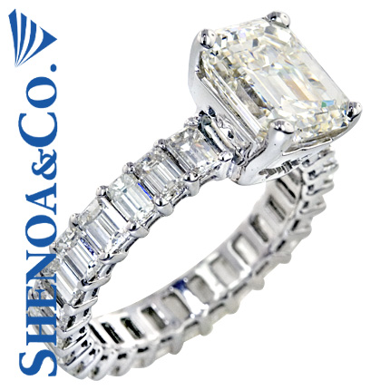 5.92 CT DIAMOND ENGAGEMENT RING PLATINUM
