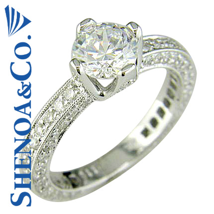 2.08 CT DIAMOND ANTIQUE VINTAGE ENGAGEMENT RING 18K