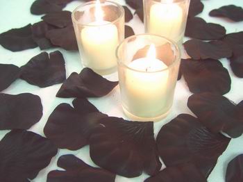 4000 BLACK Silk Rose Petals Wedding Flowers favors