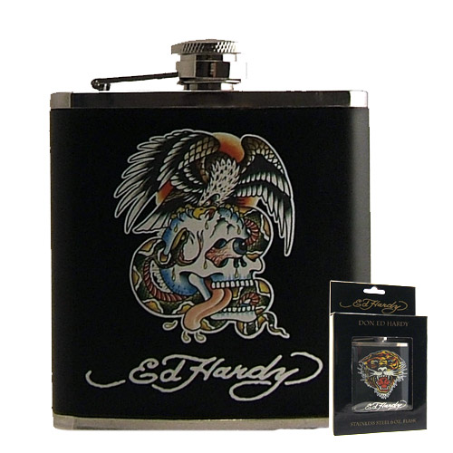 Ed Hardy Barware Flask