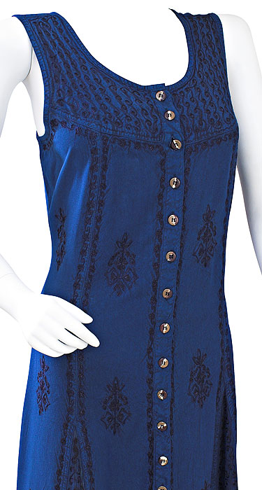 NAVY GYPSY FAERIE GODET Renaissance SUN DRESS 22 24 3X