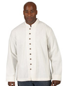 men's asian inspired mandarin collar button down shirt