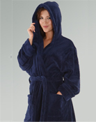 Terry Cotton Hooded Robe