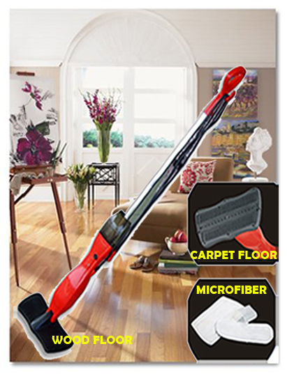 NEW SANITIZE CLEANER STEAM MOP - WITH MICROFIBER PADS