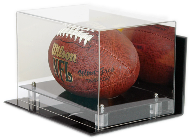 NEW FULL SIZE NFL NCAA FOOTBALL WALL MOUNT DISPLAY CASE