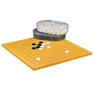 Kaya Veneer - 1/3'' Beginners Go Board 13x13 / 9x9 with Hi Tech Stones