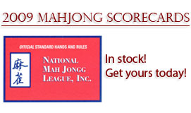 2009 National Mah Jongg League Scorecards