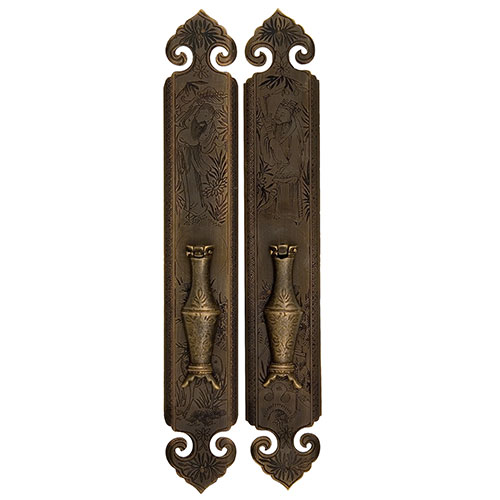 WINE BOTTLE Cabinet Brass Hardware Door Strips 10