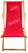 Red Stripe Folding Sling Beach Chair
