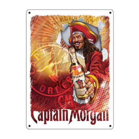 Captain Morgan Metal Sign