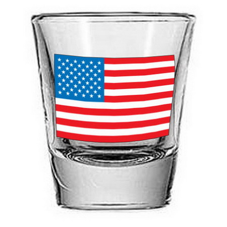 USA Flag Logo Shotglass