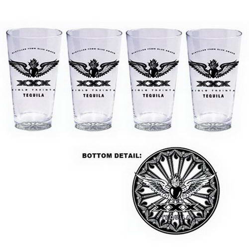XXX Tequila Pint Glass Set