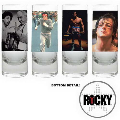 Rocky Photo Tall Shooter Shot Glass