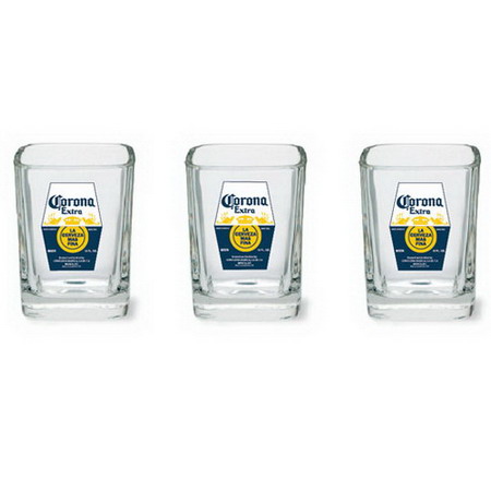 Corona Extra Square Shooter Shot Glass Set