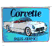 Corvette Metal Sign