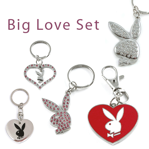 Playboy Keychain Set: Big Love Set