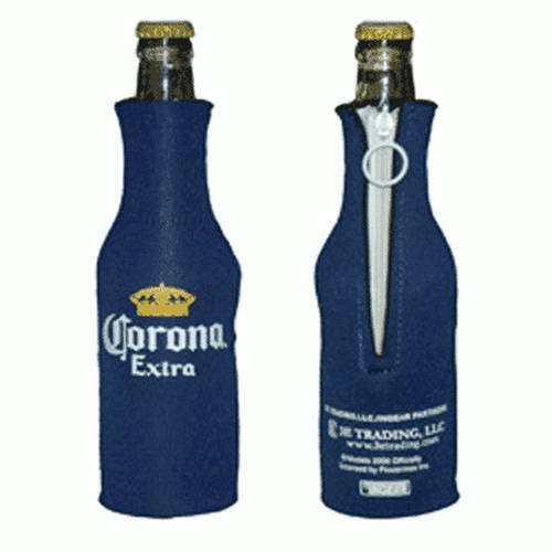 Licensed Corona Extra Blue Beer Bottle Holder Koozie