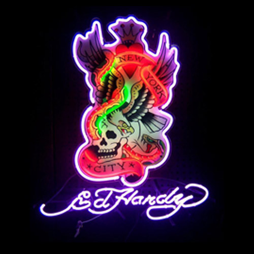 Don Ed Hardy York City Neon Lighting Sculpture Sign
