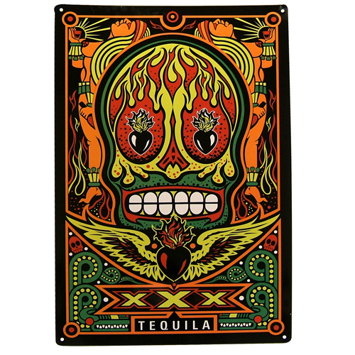 XXX Tequila Metal Sign