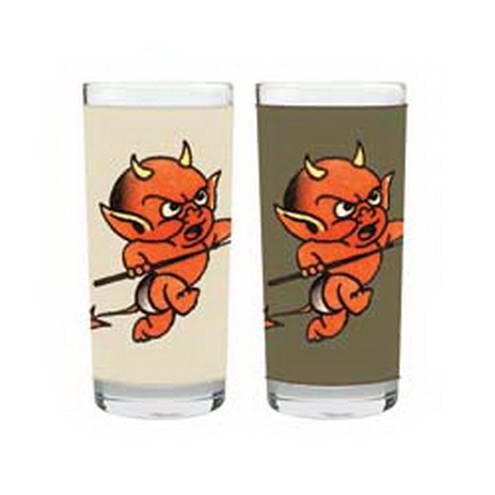 License Hi-Ball Shot Glass Set: Ed Hardy Little Devil
