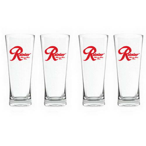 Official License Beer Flared Pilsner Glass Set: Rainier