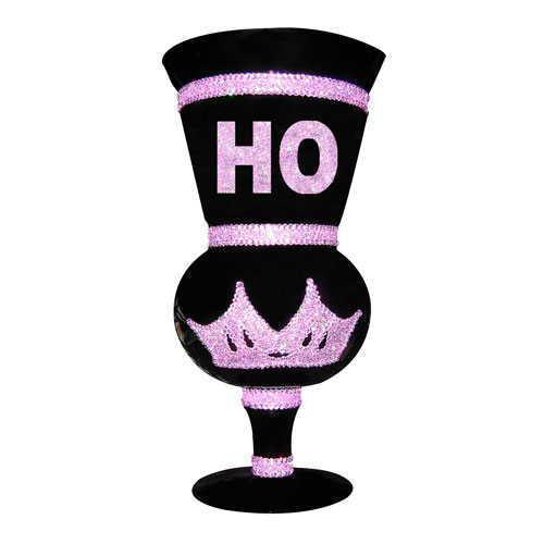Licensed Hurricane Shot Glass Set: Pimp Cup Pink "HO"