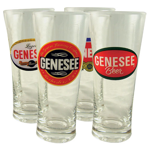 Licensed Flared Pilsner Glass: "Genesee Classic"