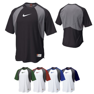 Nike Sports Shorts on Nike Short Sleeve Baseball Training Top