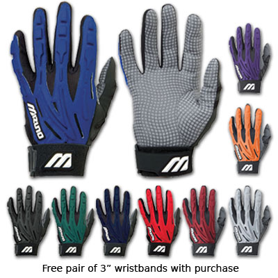 Adult Channels on Mizuno Techfire Adult Baseball Batting Gloves Sbtfa