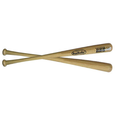 BamBooBat Adult Solid Natural Wood Baseball Bat 32